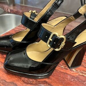 Sam Edelman Jildie Mary Jane Black Patent Leather heels